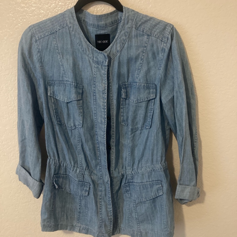 NIC+ZOE Denim Blue Jean Jacket